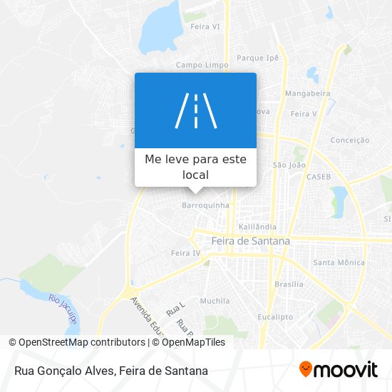 Rua Gonçalo Alves mapa