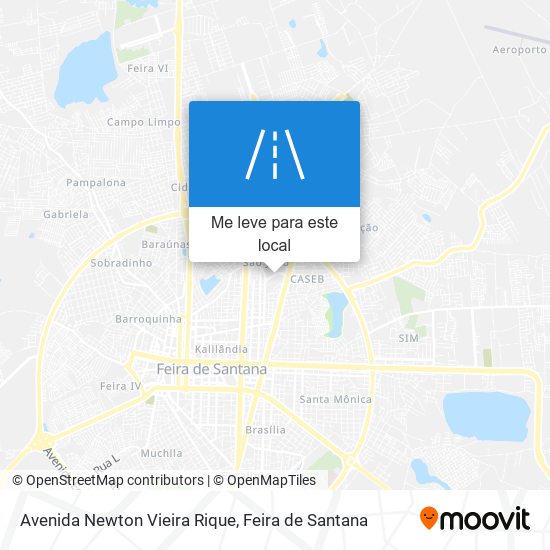 Avenida Newton Vieira Rique mapa