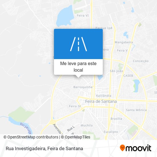 Rua Investigadeira mapa