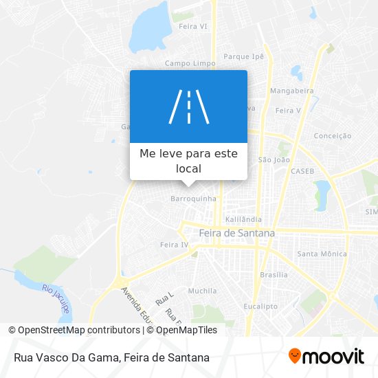 Rua Vasco Da Gama mapa