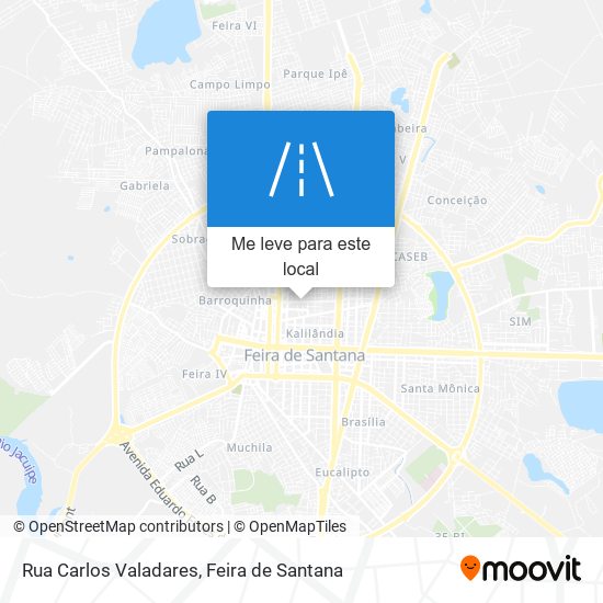 Rua Carlos Valadares mapa