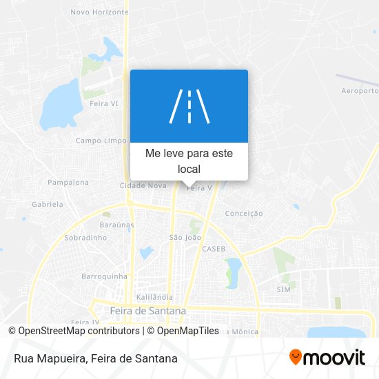 Rua Mapueira mapa