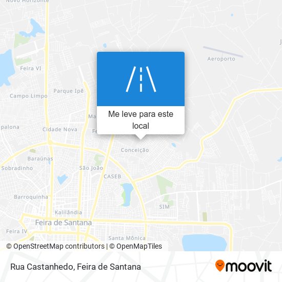 Rua Castanhedo mapa