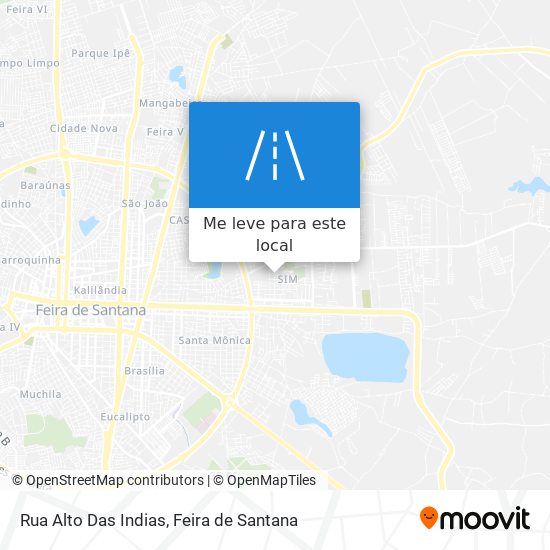 Rua Alto Das Indias mapa