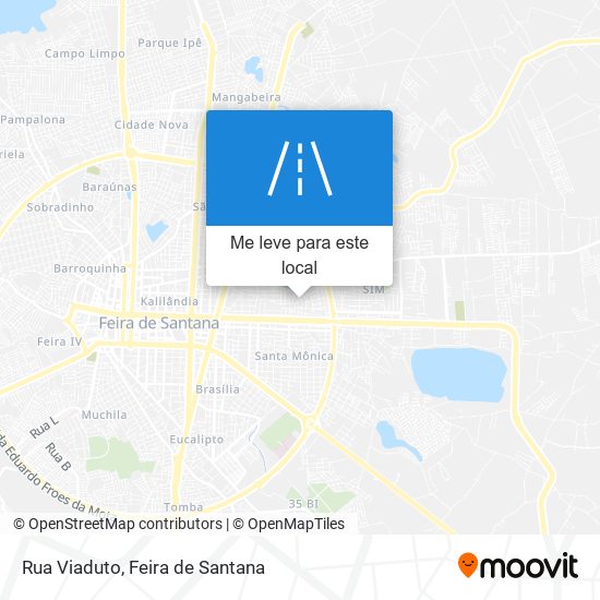 Rua Viaduto mapa