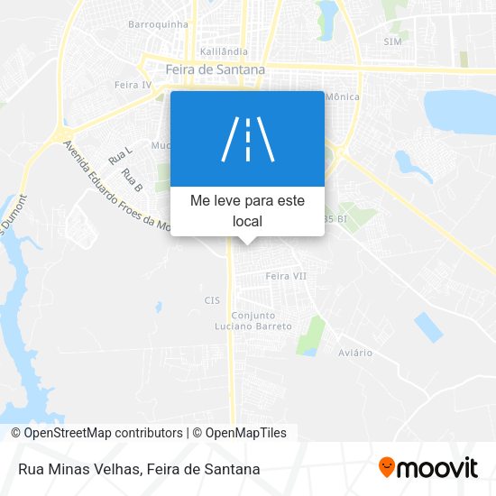 Rua Minas Velhas mapa