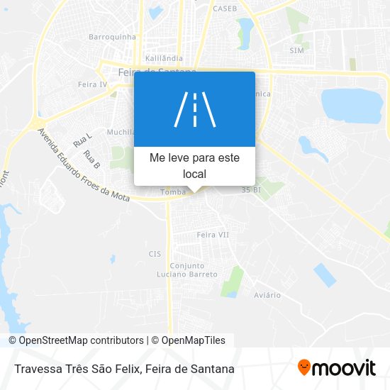 Travessa Três São Felix mapa