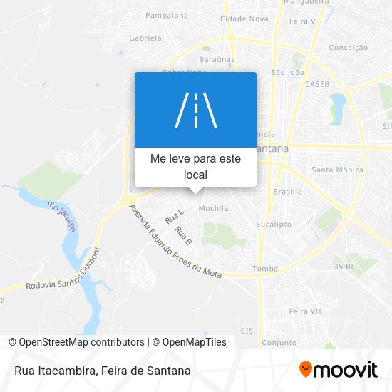 Rua Itacambira mapa