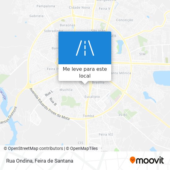 Rua Ondina mapa