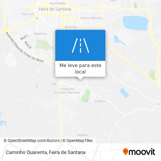 Caminho Quarenta mapa