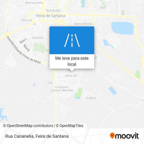 Rua Cananelia mapa
