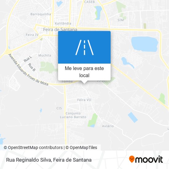 Rua Reginaldo Silva mapa