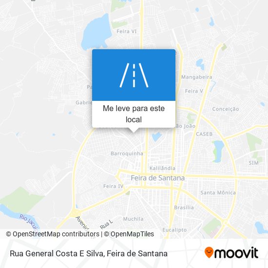 Rua General Costa E Silva mapa