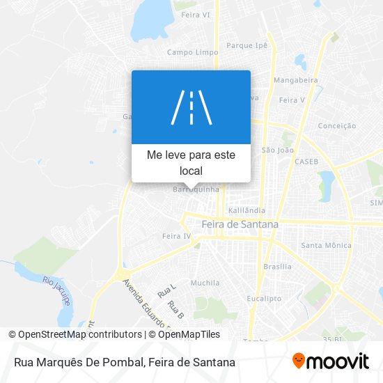 Rua Marquês De Pombal mapa