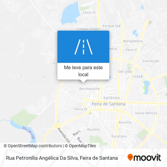 Rua Petronília Angélica Da Silva mapa