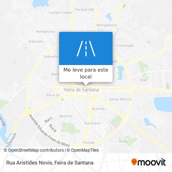 Rua Aristides Novis mapa