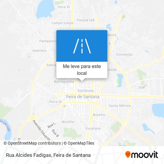 Rua Alcides Fadigas mapa