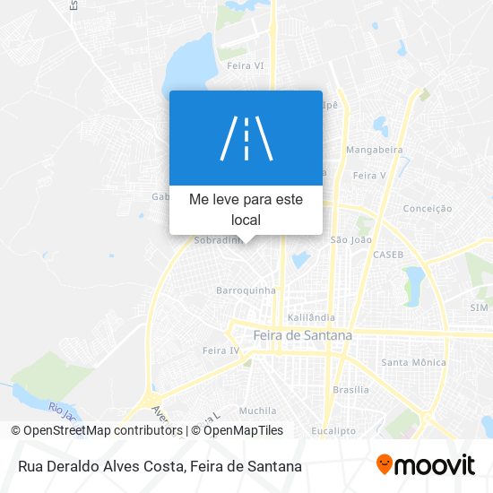 Rua Deraldo Alves Costa mapa