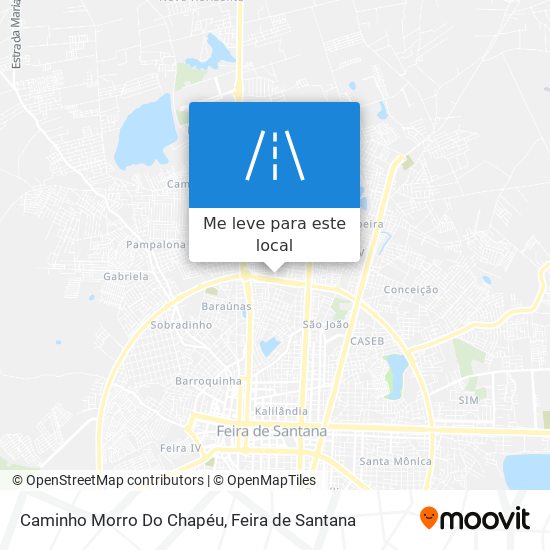 Caminho Morro Do Chapéu mapa