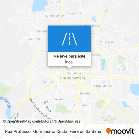 Rua Professor Germiniano Costa mapa