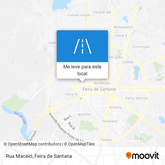 Rua Maceió mapa