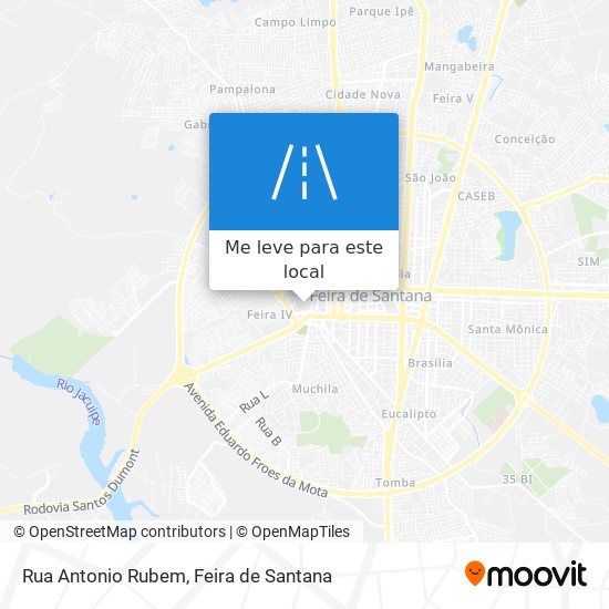 Rua Antonio Rubem mapa