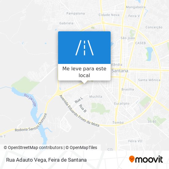 Rua Adauto Vega mapa