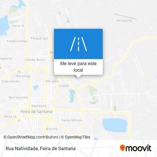 Rua Natividade mapa