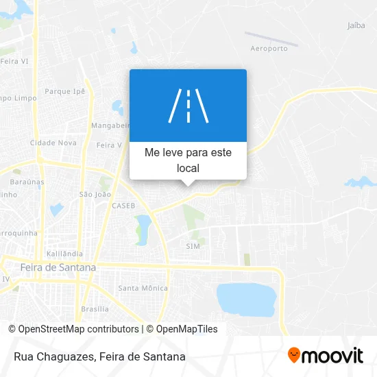 Rua Chaguazes mapa