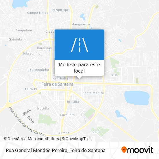 Rua General Mendes Pereira mapa