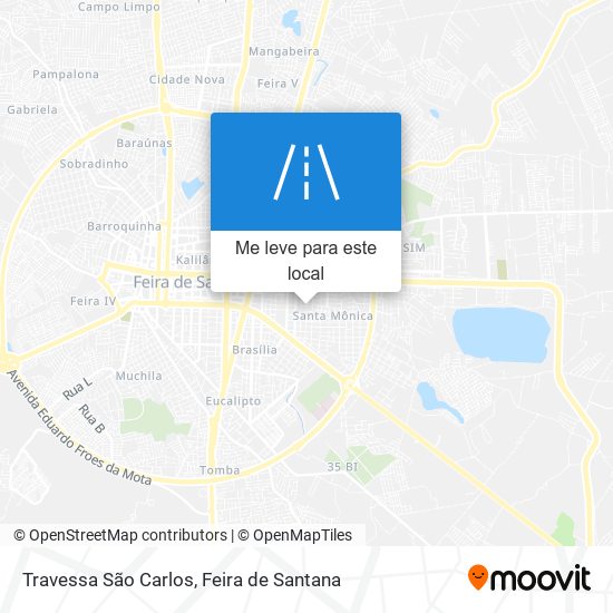 Travessa São Carlos mapa