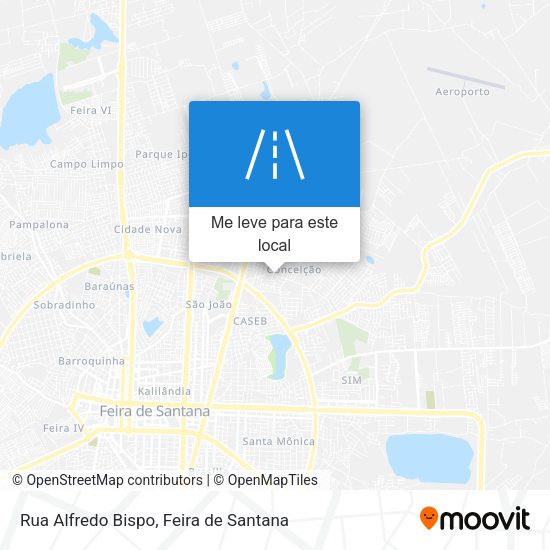 Rua Alfredo Bispo mapa