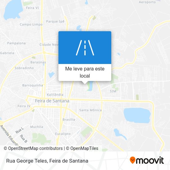 Rua George Teles mapa
