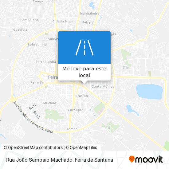 Rua João Sampaio Machado mapa
