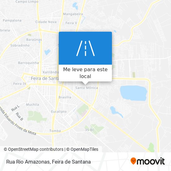 Rua Rio Amazonas mapa