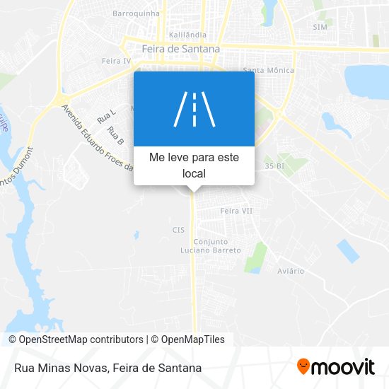 Rua Minas Novas mapa