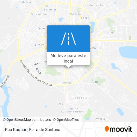 Rua Itaquarí mapa