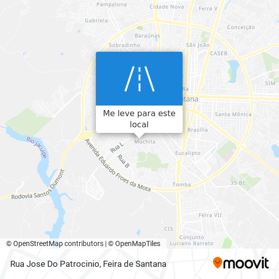 Rua Jose Do Patrocinio mapa