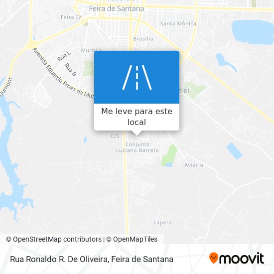 Rua Ronaldo R. De Oliveira mapa