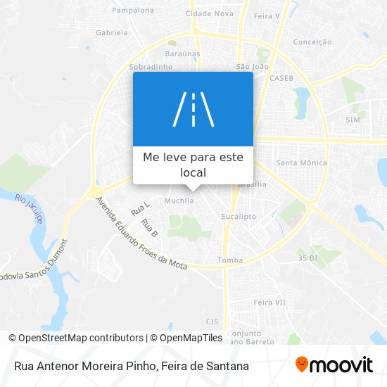 Rua Antenor Moreira Pinho mapa