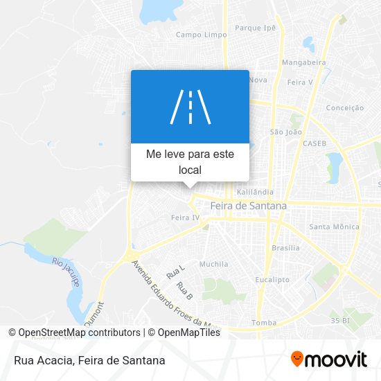Rua Acacia mapa