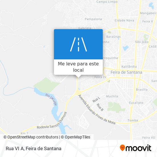 Rua VI A mapa