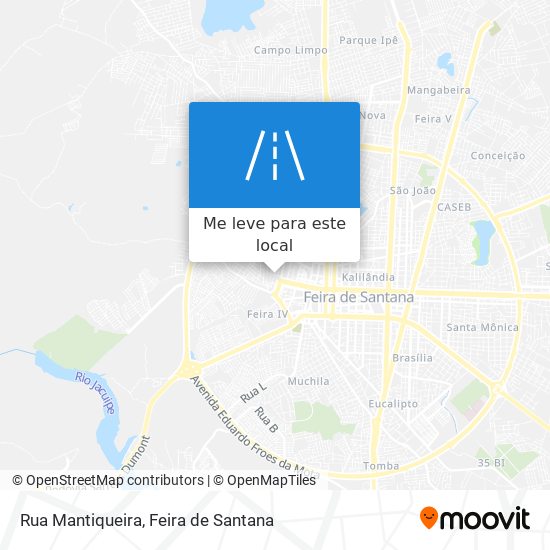 Rua Mantiqueira mapa