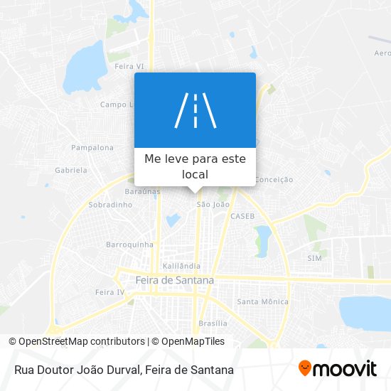 Rua Doutor João Durval mapa