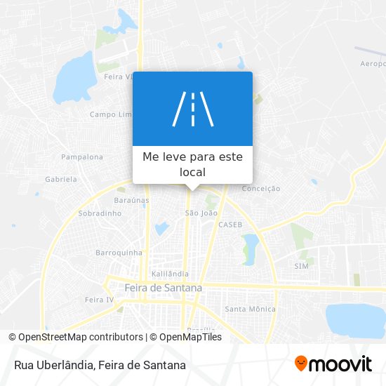 Rua Uberlândia mapa