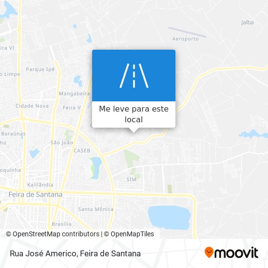 Rua José Americo mapa