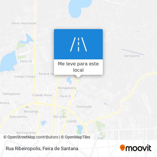 Rua Ribeiropolis mapa