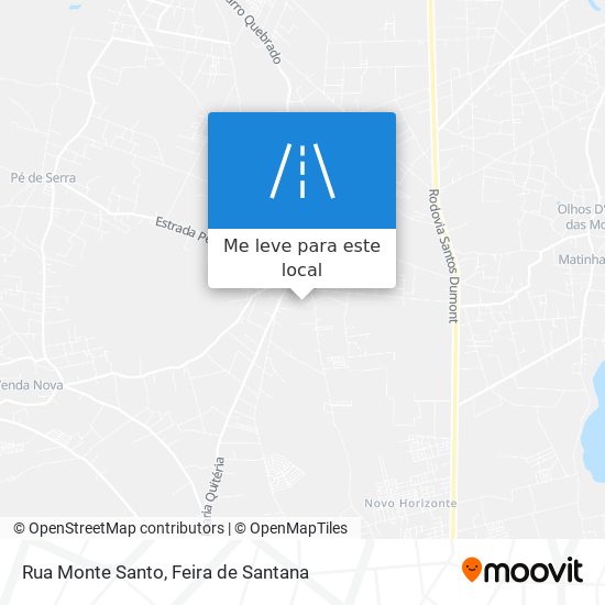 Rua Monte Santo mapa