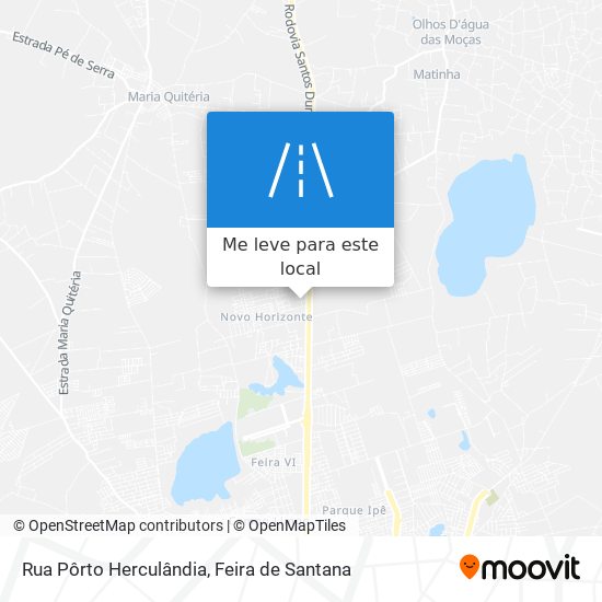 Rua Pôrto Herculândia mapa