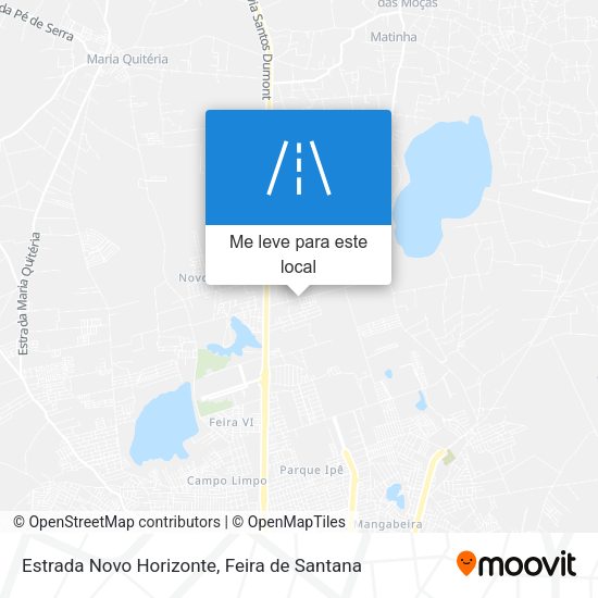 Estrada Novo Horizonte mapa